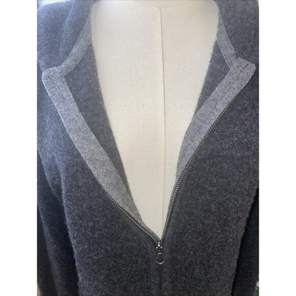 RAILS Mens Wool Blend Medium Ryder Charcoal Heather Hoodie Full Zip - Picture 7 of 10